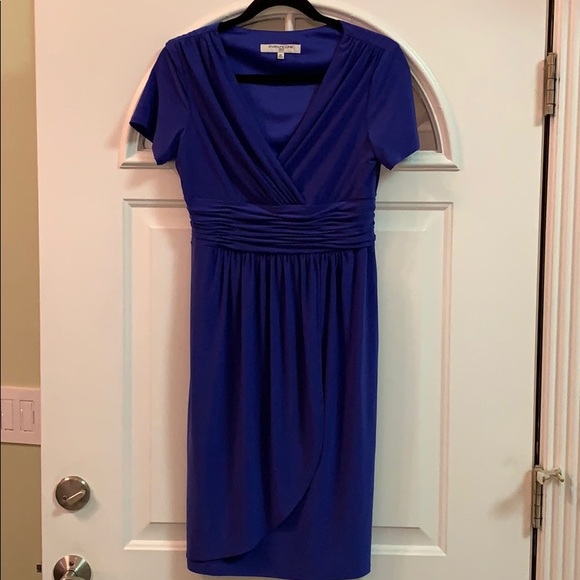 Evan Picone Dresses & Skirts - {Evan Picone}Sz 8P Royal Blue Faux Wrap Dress